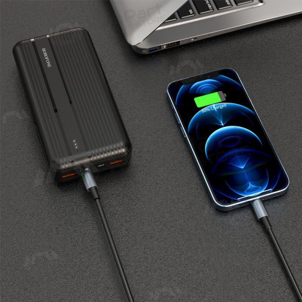 Ārējā baterija Power Bank Borofone BJ9A Type-C PD+Quick Charge 3.0 (3A) 20000mAh balta