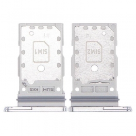 Samsung Galaxy S22 Ultra Dual SIM kartes turētājs (balts) (oriģināls)