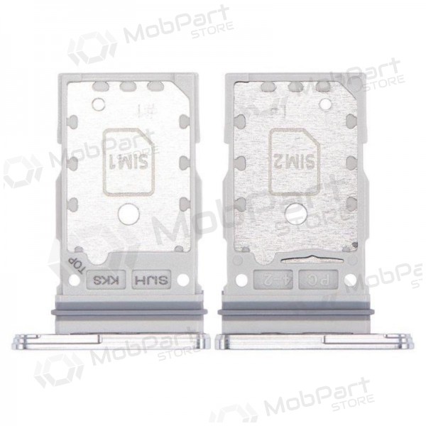 Samsung Galaxy S22 Ultra Dual SIM kartes turētājs (balts) (oriģināls)