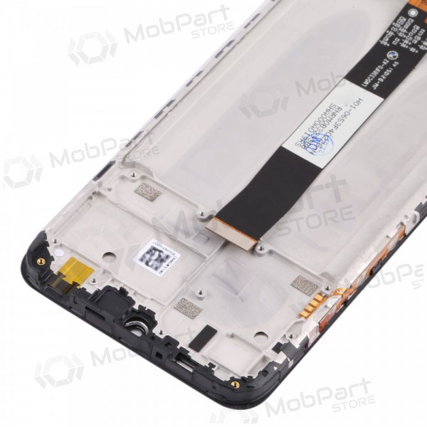 Xiaomi Redmi 9AT ekrāns (melns) (ar rāmīti) (service pack) (oriģināls)