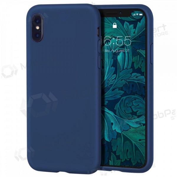 Apple iPhone 13 mini maciņš - Liquid Silicone 1.5mm (tumši zils)