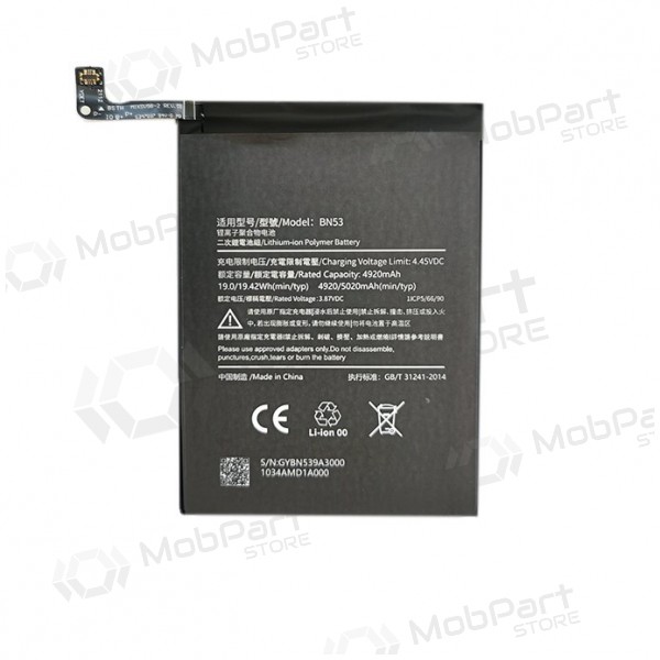 XIAOMI Redmi Note 9 Pro Max akumulators (5020mAh)