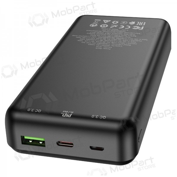 Ārējā baterija Power Bank Hoco J87A Type-C PD 20W+Quick Charge 3.0 20000mAh melns