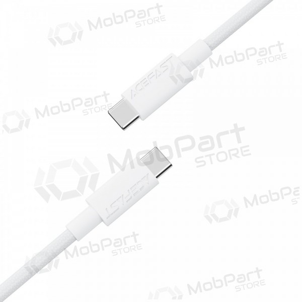 USB kabelis Acefast C18-03 60W USB-C to USB-C 1.2m balts