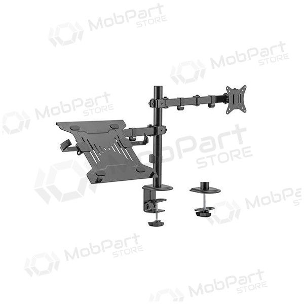 17”-32” monitoriaus un 10”-15.6” nešiojamo kompiuterio laikiklis