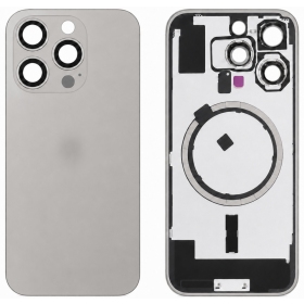 Apple iPhone 16 Pro aizmugurējais vāciņš (pelēks) (Premium)