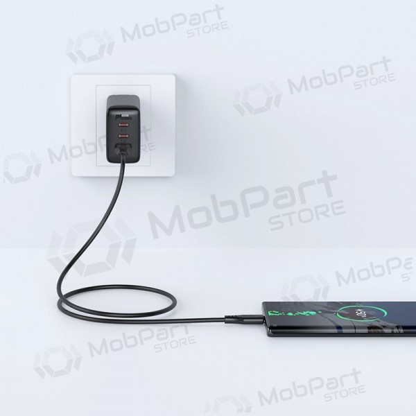 USB kabelis Acefast C3-04 USB-A to USB-C 1.2m melns