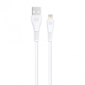 Lightning kabelis Blue Star PJ-DG5-A USB-A uz Lightning 1 m balts