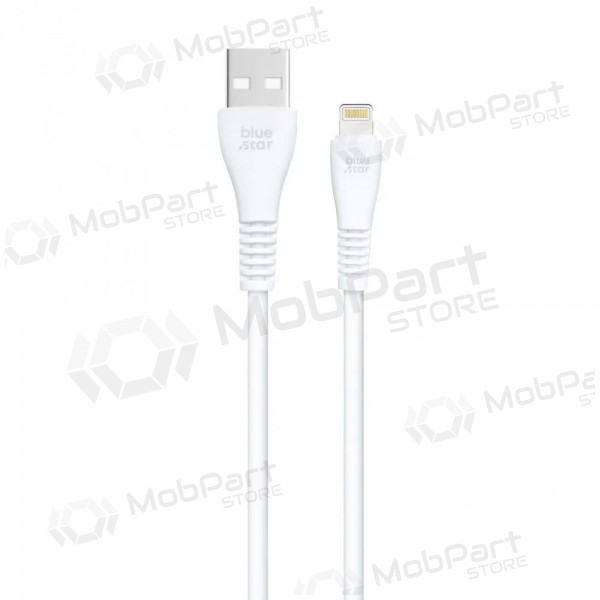 Lightning kabelis Blue Star PJ-DG5-A USB-A uz Lightning 1 m balts