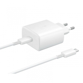 Lādētājs Samsung EP-TA845 45W + Type-C kabelis 25W balts