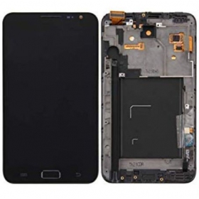 Samsung N7000 Galaxy Note ekrāns (melns) (ar rāmīti) (service pack) (oriģināls)