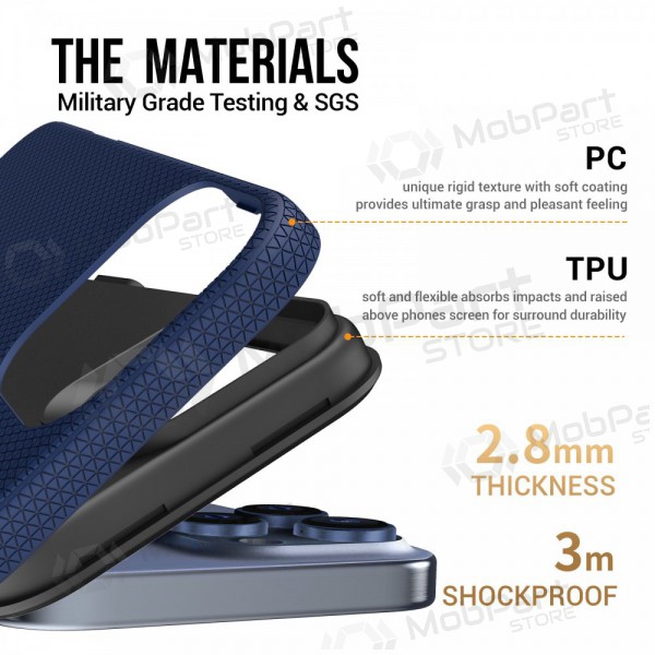 Maciņš / vāciņš Perfectionists Triangle Mag Case Apple iPhone 12 Pro Max tumši zils Maciņš / vāciņš Perfectionists Triangle Mag Case Apple iPhone 12 Pro Max tumši zils