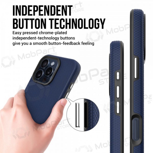 Maciņš / vāciņš Perfectionists Triangle Mag Case Apple iPhone 11 tumši zils Maciņš / vāciņš Perfectionists Triangle Mag Case Apple iPhone 11 tumši zils