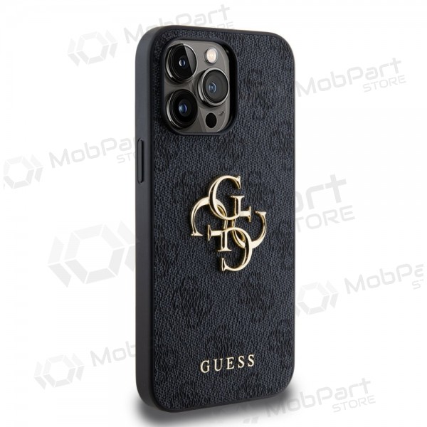 Apple iPhone 14 Pro Max maciņš - Guess PU 4G Metal Logo (pelēks)