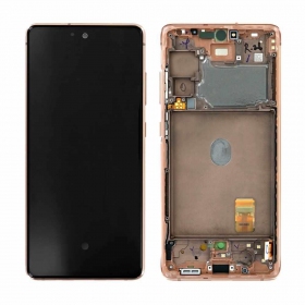 Samsung G780F Galaxy S20 FE ekrāns (Cloud Orange) (ar rāmīti) (service pack) (oriģināls)