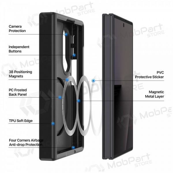 Samsung Galaxy Z Fold8 maciņš - Dux Ducis Yind MagSafe (melns)
