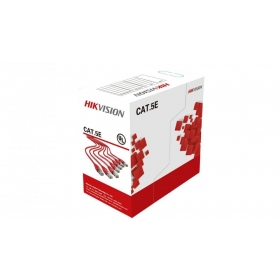 Tīkla kabelis Hikvision UTP 5E (Dzīsla 0.50mm, rullis 305m) DS-1LN5E-S