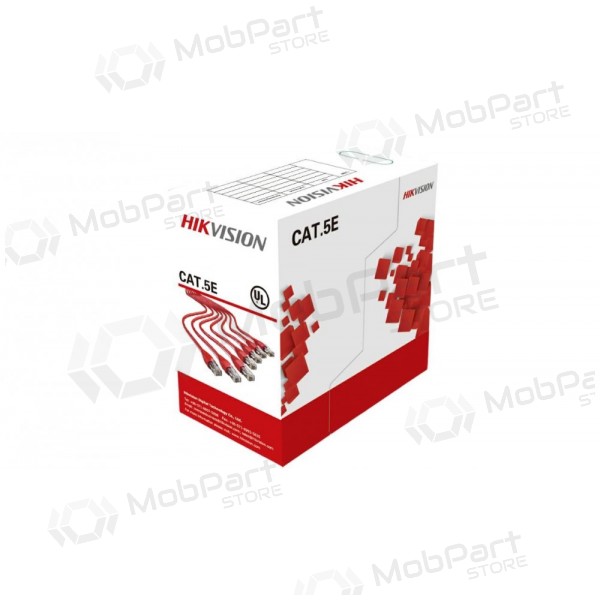 Tīkla kabelis Hikvision UTP 5E (Dzīsla 0.50mm, rullis 305m) DS-1LN5E-S