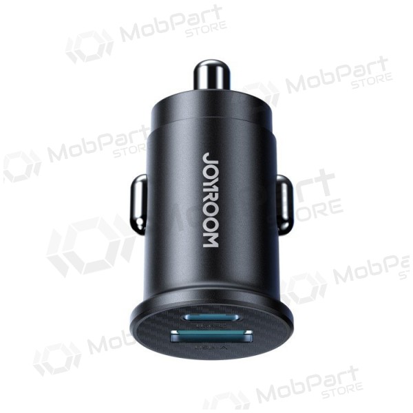 Auto lādētājs Joyroom JR-CCN16 USB-A/USB-C 15W melns