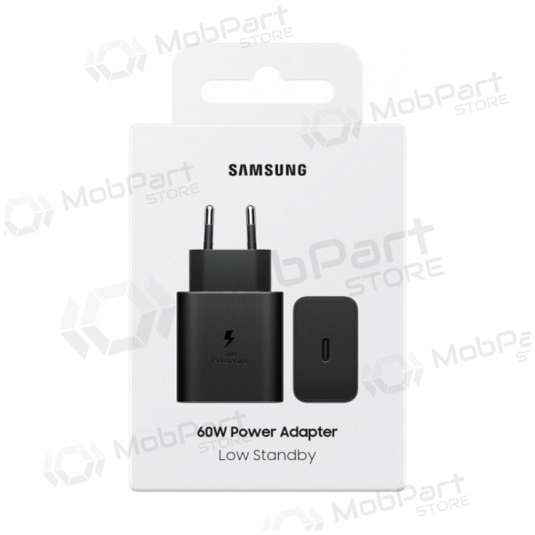 Tīkla lādētājs Samsung EP-T6010NBEGWW 60 W USB-C melns