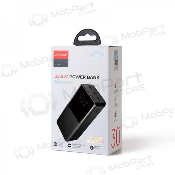 Ārējā baterija Power Bank Joyroom JR-QP193 22.5W 30000mAh melna