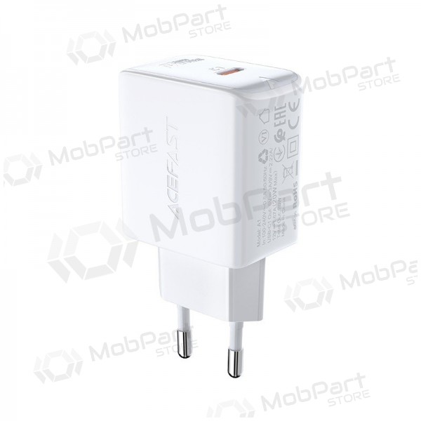 Lādētājs buitinis Acefast A1 PD20W USB-C balts