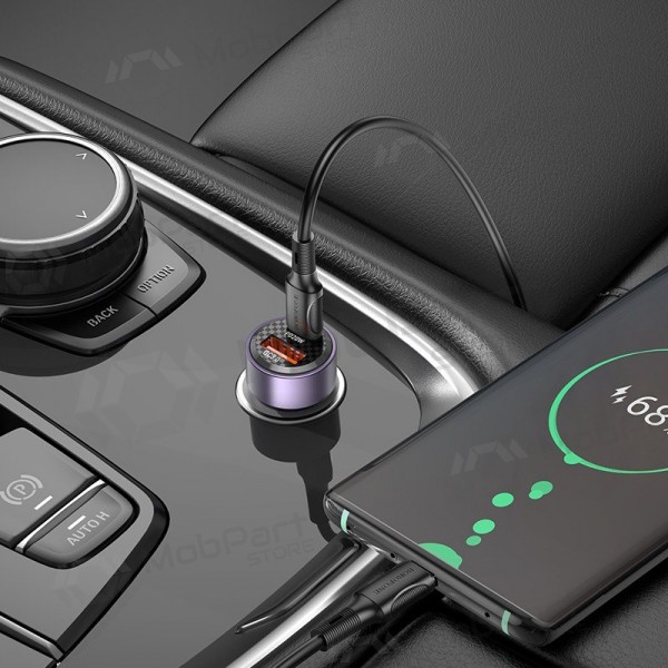 Lādētājs automobilinis Borofone BZ20 PD20W+QC3.0 38W melns