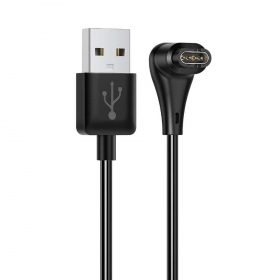 Kabelis Reach USB-A to Garmin Watch 1.0m melns