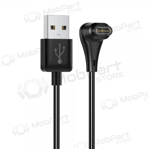 Kabelis Reach USB-A to Garmin Watch 1.0m melns