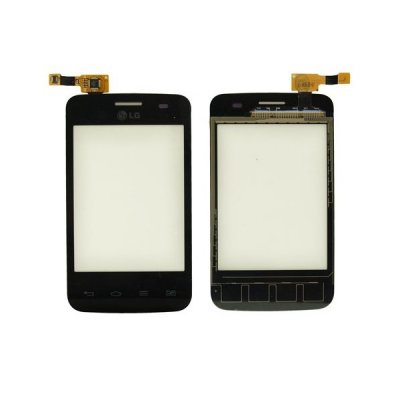 LG E430 (L3-2) skārienjūtīgais ekrāns / panelis (melns)