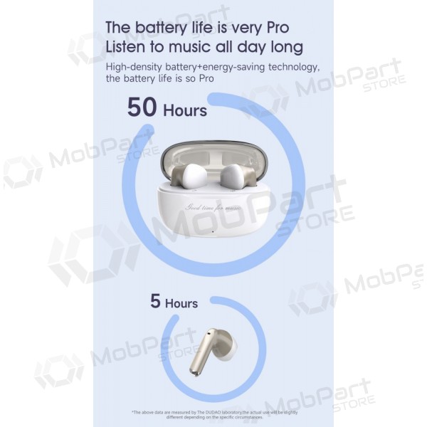 Bezvadu austiņas ar mikrofonu Dudao U8 Bluetooth USB-C melnas