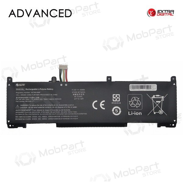 HP RH03XL, 3550mAh klēpjdatoru akumulators, Advanced HP RH03XL, 3550mAh klēpjdatoru akumulators, Advanced