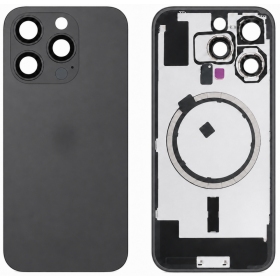 Apple iPhone 16 Pro aizmugurējais vāciņš (melns) - Premium