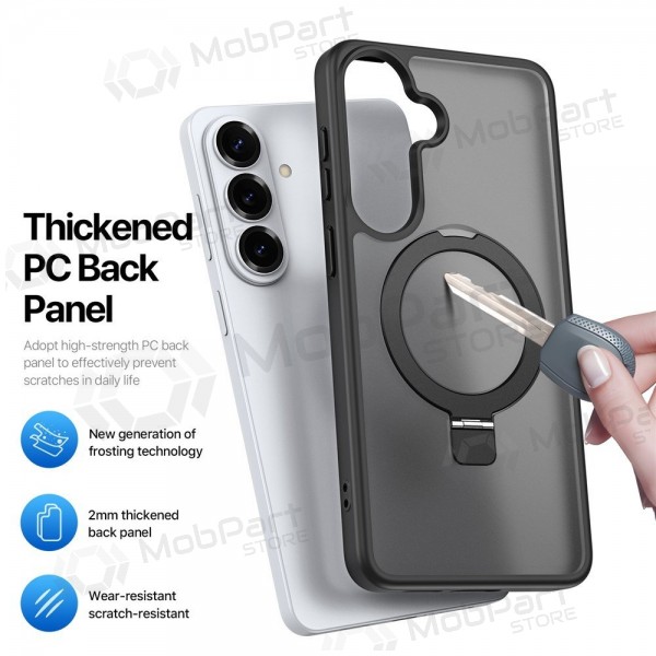 Samsung Galaxy S26+ maciņš - Dux Ducis Yind Magnetic Stand (melns)