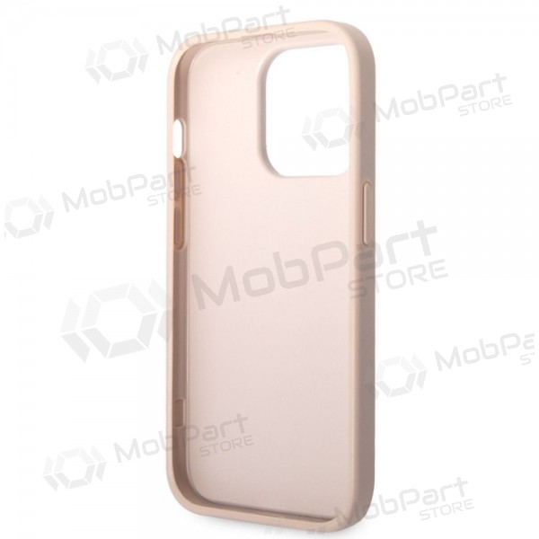 Apple iPhone 14 Pro Max maciņš - Guess PU 4G Metal Logo (rozā)