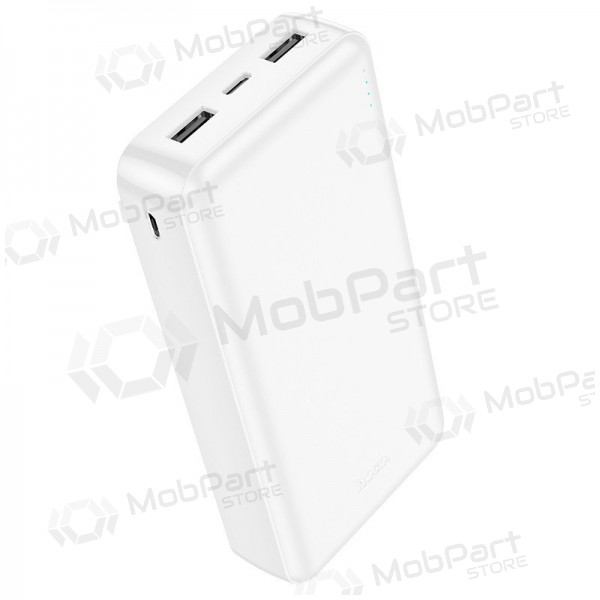 Ārējā baterija Power Bank Hoco J100A 2xUSB-A 20000mAh balta