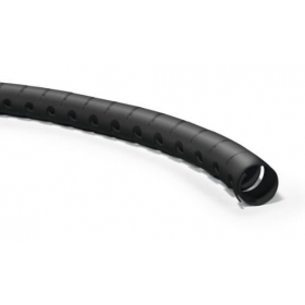 Vamzdis spiralinis kabelių apsaugaiar įrankiu kabelių įvedimui D20 Hellermann Tyton HWPP20 (RITĖ 25m , melns)