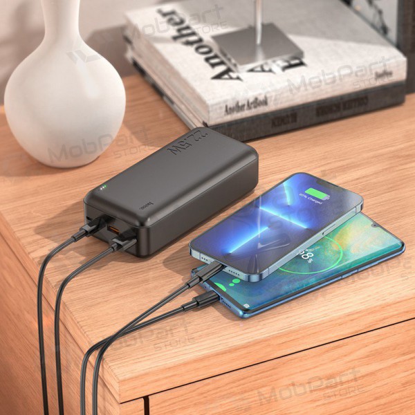 Ārējā baterija Power Bank Hoco J101B PD 20W+Quick Charge 3.0 22.5W 30000mAh melns