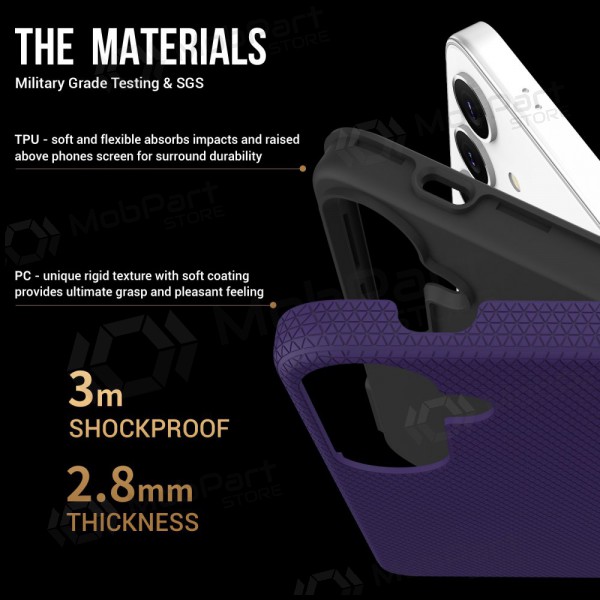 Maciņš / vāciņš Perfectionists Triangle Case Samsung A165 A16 4G/A166 A16 5G violets Maciņš / vāciņš Perfectionists Triangle Case Samsung A165 A16 4G/A166 A16 5G violets