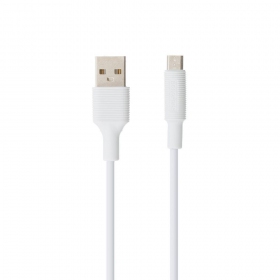 USB kabelis Borofone BX1 microUSB 1.0m (balts)
