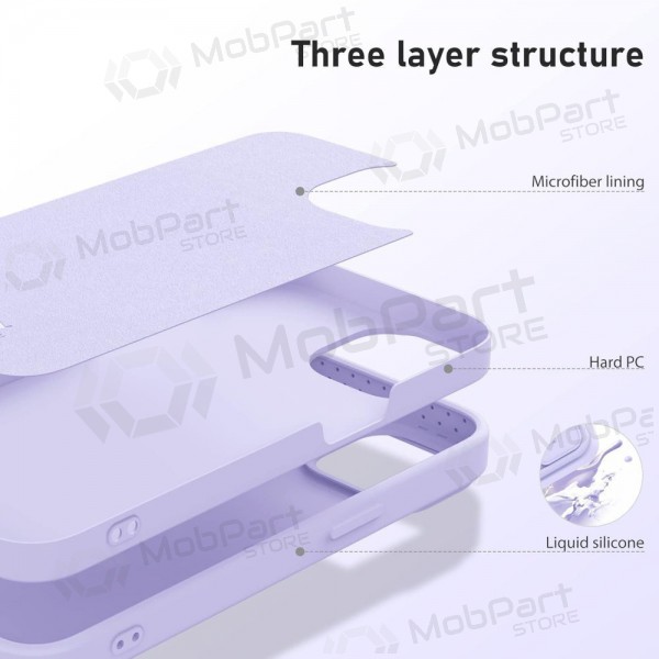 Apple iPhone 14 Plus vāciņš „Nillkin Silicone“ (šviesiai violets)