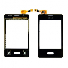  LG E400 (L3) skārienjūtīgais ekrāns / panelis (melns)