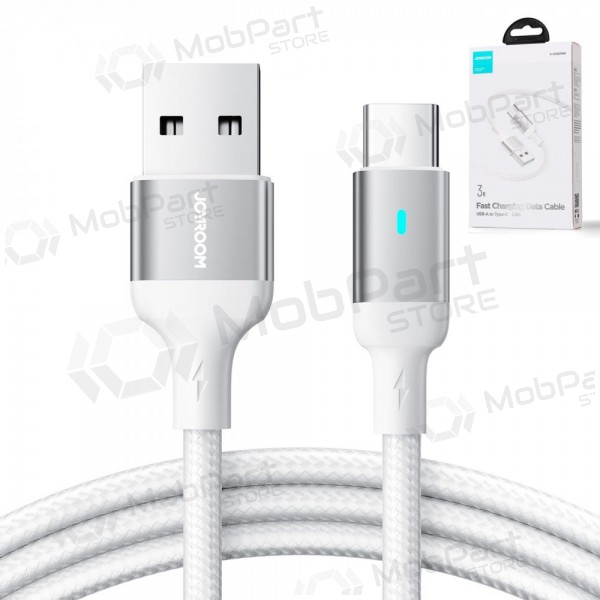 USB kabelis Joyroom S-UC027A10 USB to Type-C 3A 1.2m balts