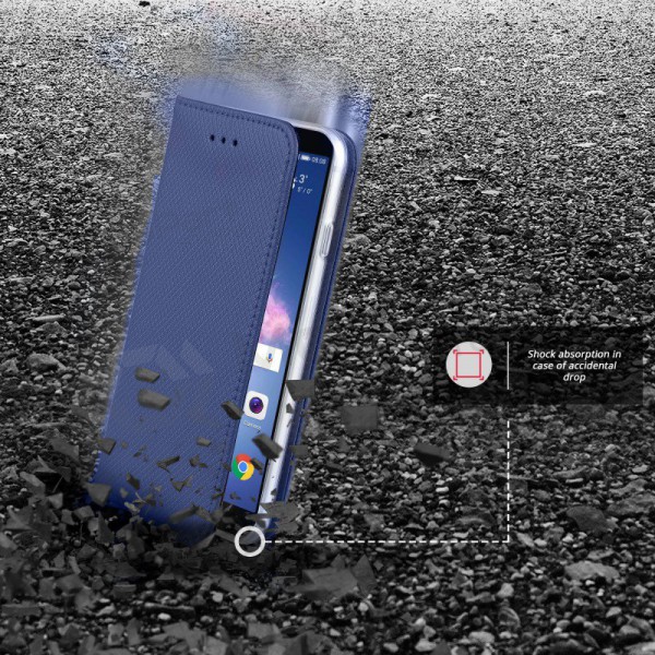 Xiaomi Poco M4 5G / Poco M5 / Redmi Note 11R / Redmi 10 5G maciņš - Smart Magnet (tumši zils)