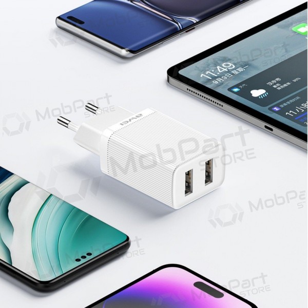 Lādētājs Awei C15-EU 2xUSB-A 10W balts