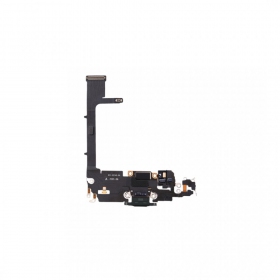 Apple iPhone 11 Pro uzlādes ligzda un mikrofona šleife (melna)
