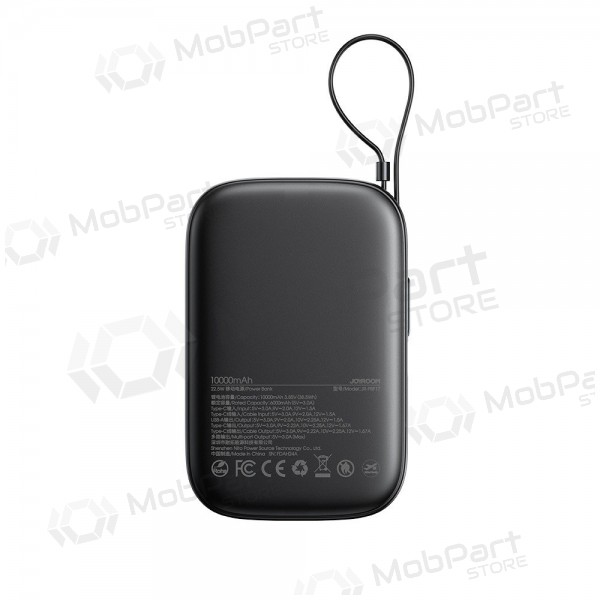 Ārējā baterija Power Bank Joyroom JR-PBF17 22.5W with USB-C cable 10000mAh melna