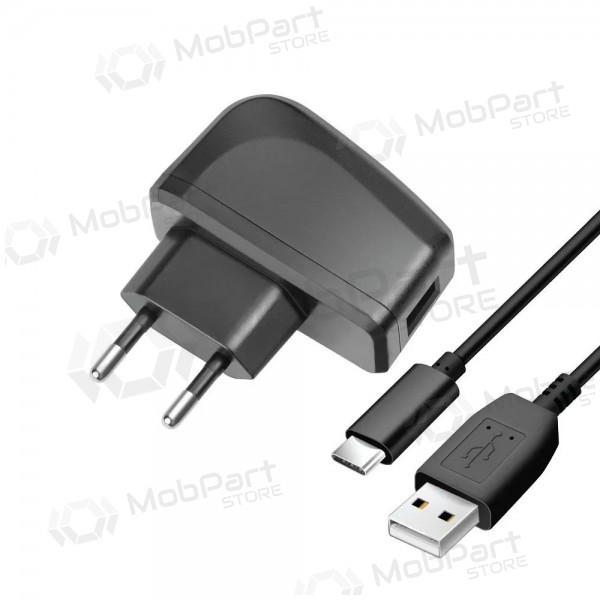 Tālruņa lādētājs Blue Star TFK-TC-1095B 10 W USB-A ar USB-A uz USB-C kabeli melns