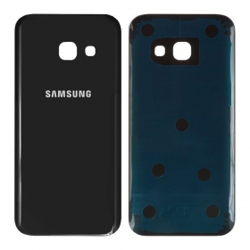 Samsung A320 Galaxy A3 2017 aizmugurējais baterijas vāciņš (melns) (lietots grade A, oriģināls)