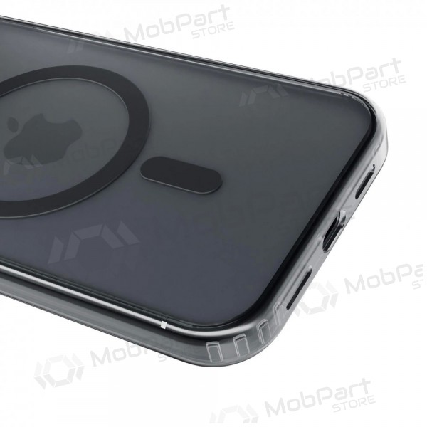 Apple iPhone 17 Pro Max, 18 Pro Max maciņš - "3mk Frosty MagCase" (melns)
